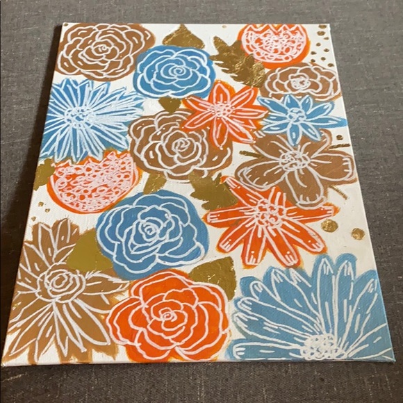 Original Floral Doodle Painting - Picture 5 of 8